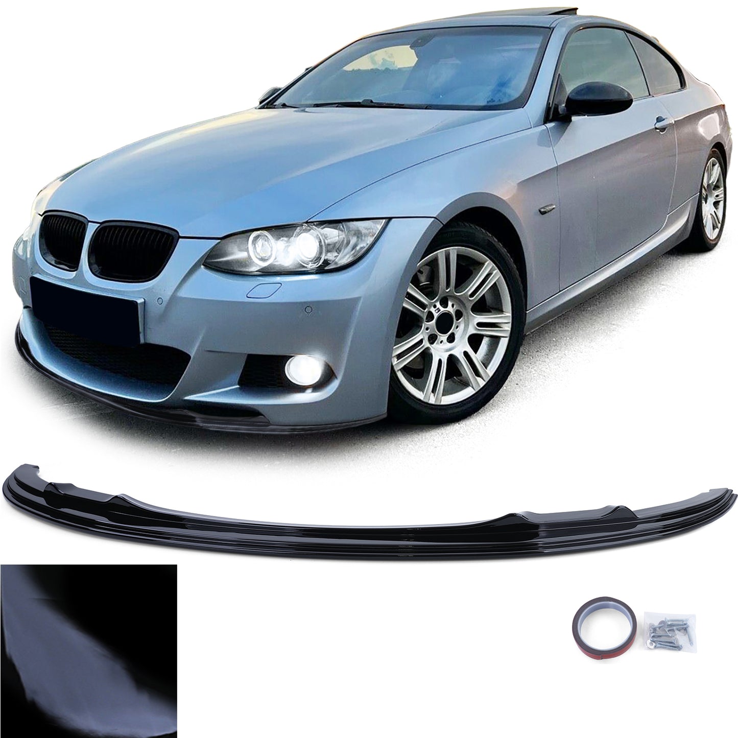 BMW E92/E93 Gloss Black Front Spoiler Lip (06-10)