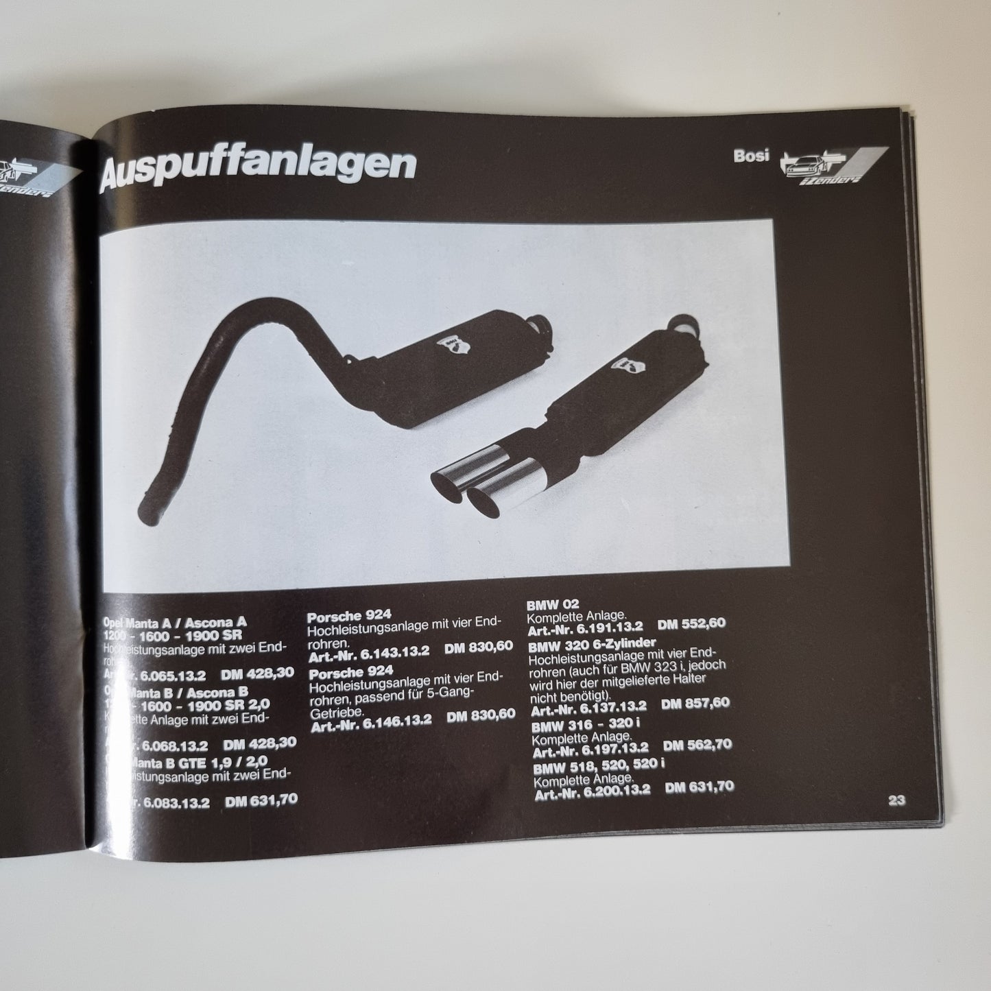 Zender Parts And Accessories Brochure