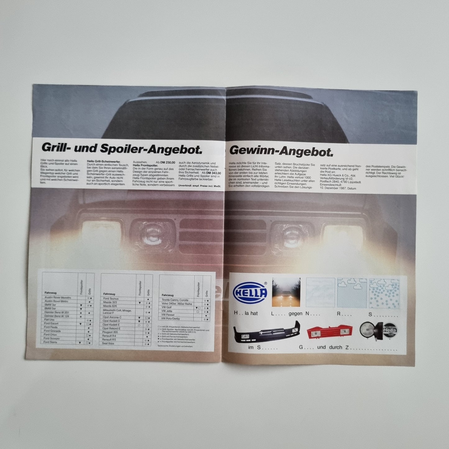Hella Parts And Accessories Brochure