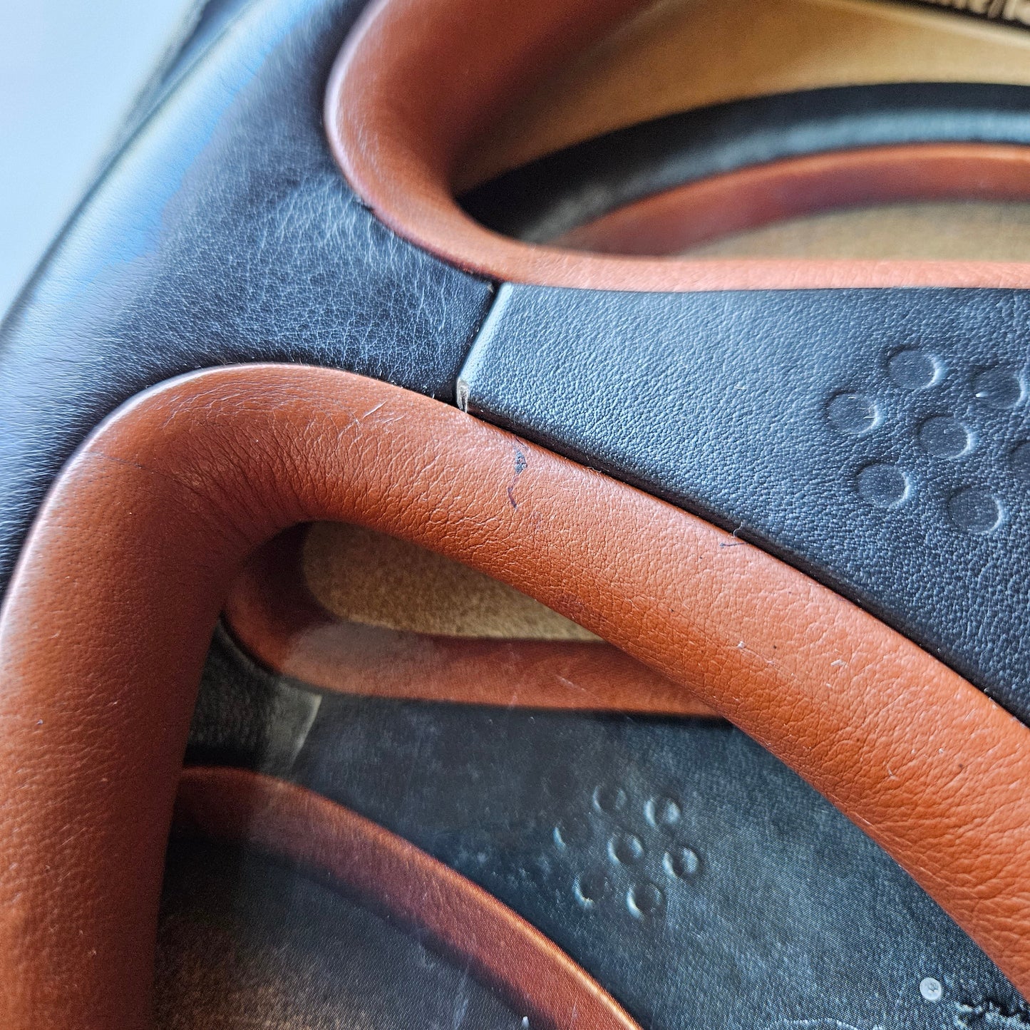 Momo Pininfarina Black/Brown Steering Wheel