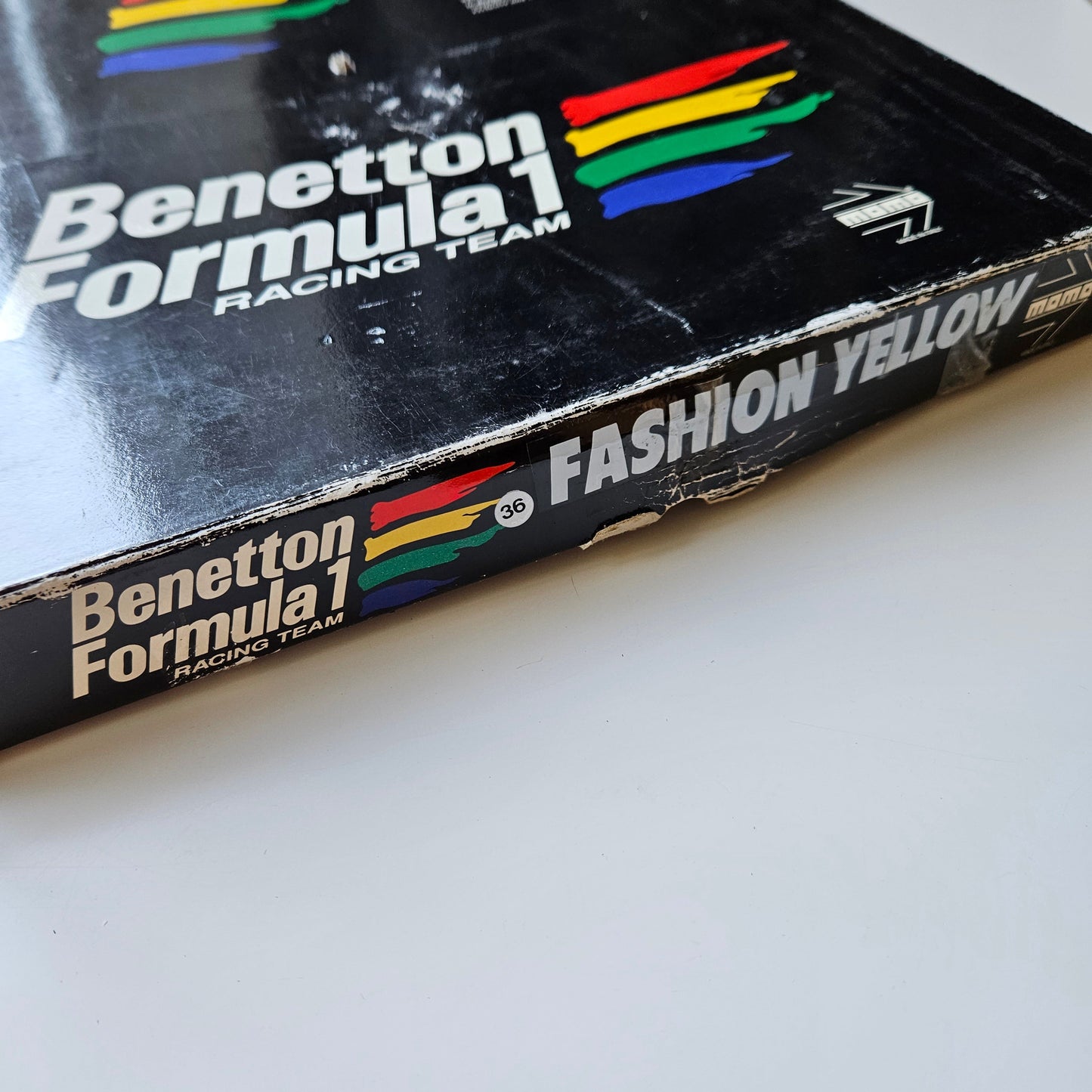 Momo Benetton F1 Fashion Yellow Woodgrain Steering Wheel