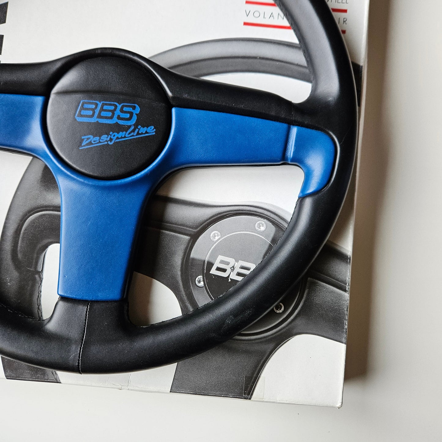 BBS Blue Designline Three Spoke Steering Wheel