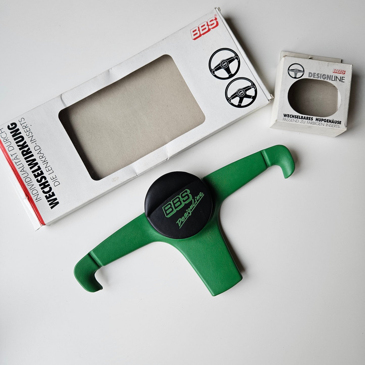 BBS Green Designline Steering Wheel Insert + Horn Push Button