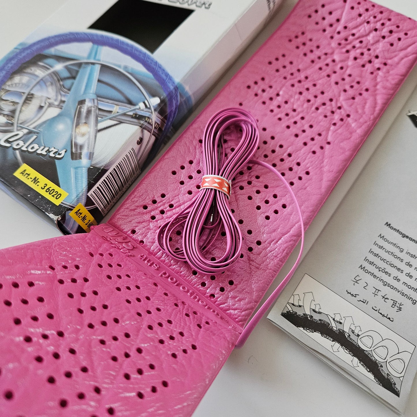 Kamei Steering Wheel Cover Pink