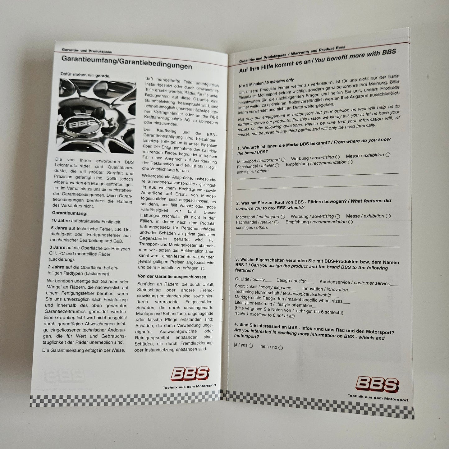 BBS Wheels Brochure