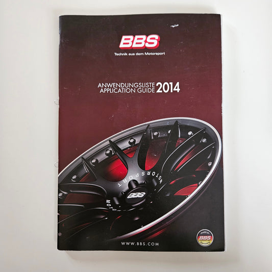 BBS 2014 Wheel Application Guide Catalog