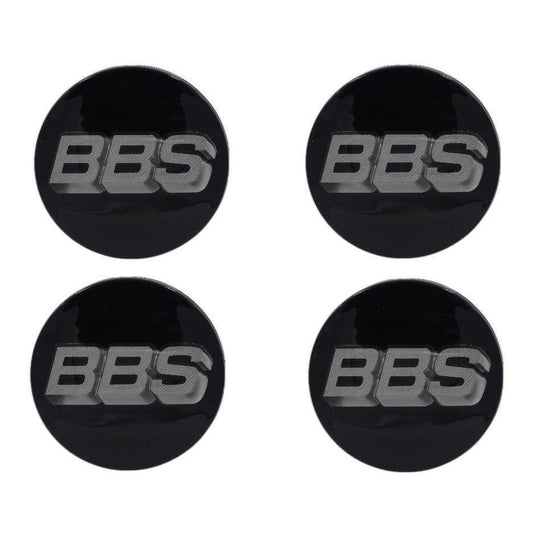 BBS 3D Black Platinum Wheel Cap Set 70mm