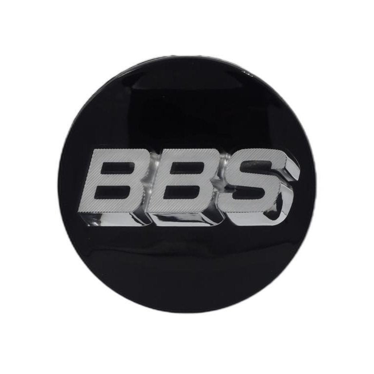 BBS 3D Black Silver Wheel Cap Set 70mm