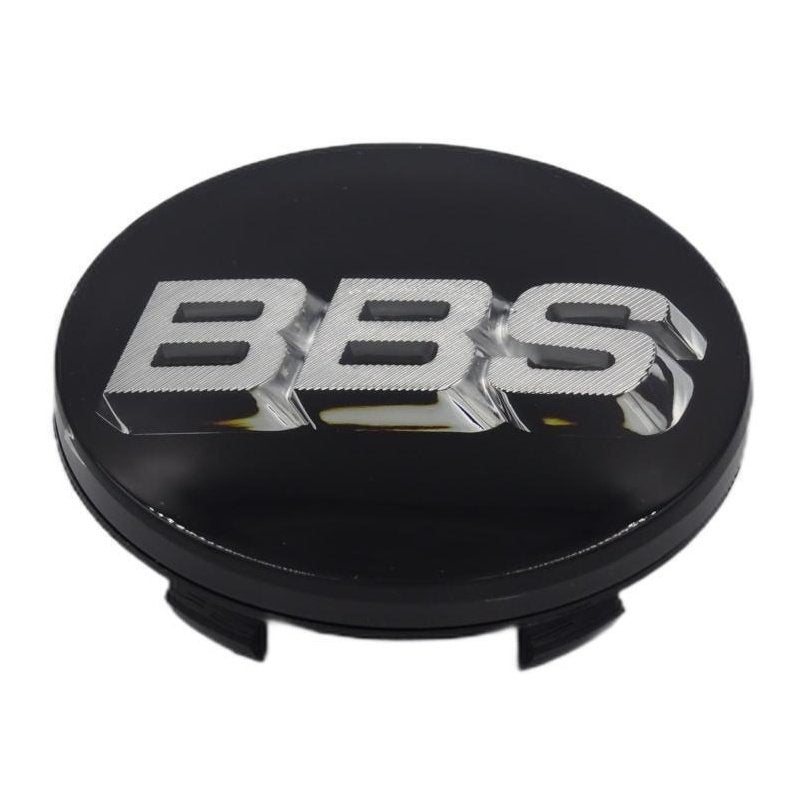 BBS 3D Black Silver Wheel Cap Set 70mm
