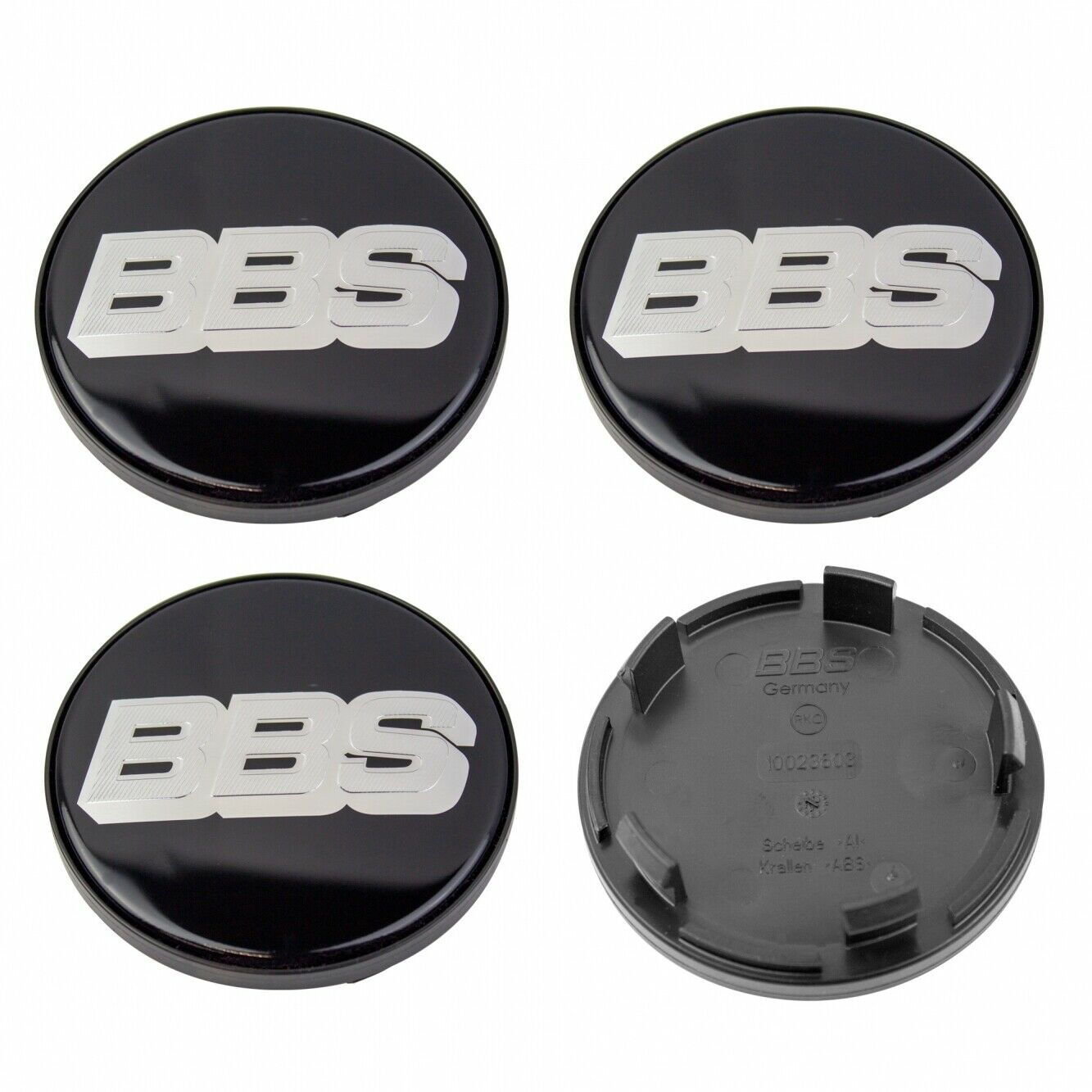 BBS Black/Silver Wheel Cap Set 70,6mm