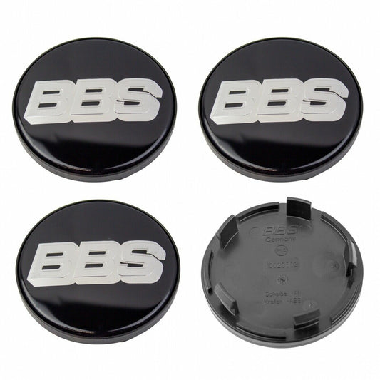 BBS Black/Silver Wheel Cap Set 70,6mm