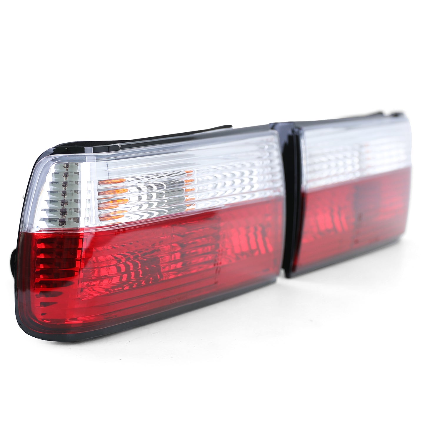 BMW E30 Clear Glass Red/Clear Tail Light Set