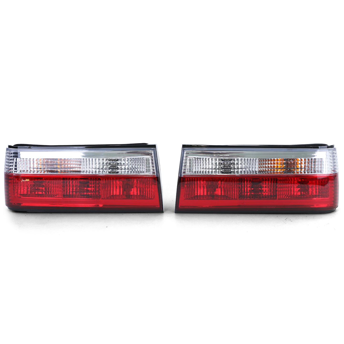 BMW E30 Clear Glass Red/Clear Tail Light Set