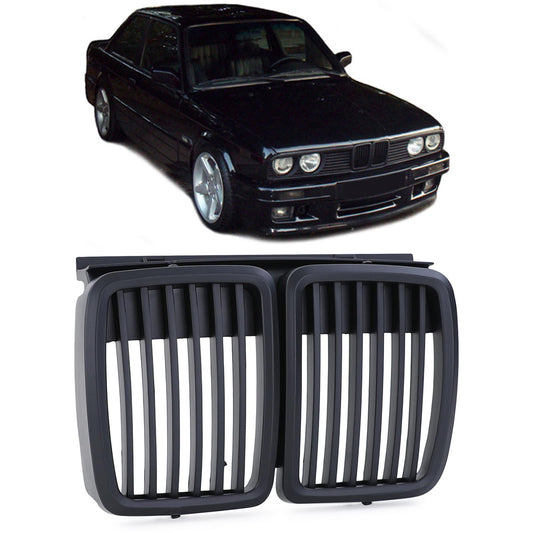 BMW E30 Front Grill Matt Black (82-94)