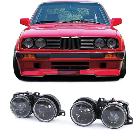 BMW E30 Smoked Headlight Set (87-93)