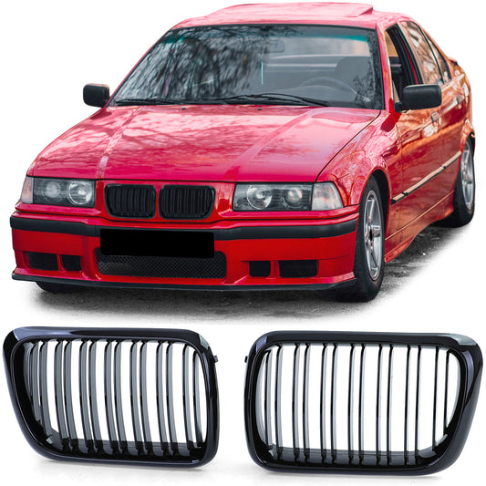 BMW E36 Front Grill Gloss Black (Facelift 96-99)