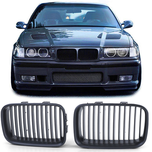 BMW E36 Front Grill Matt Black (Pre-Facelift 90-96)