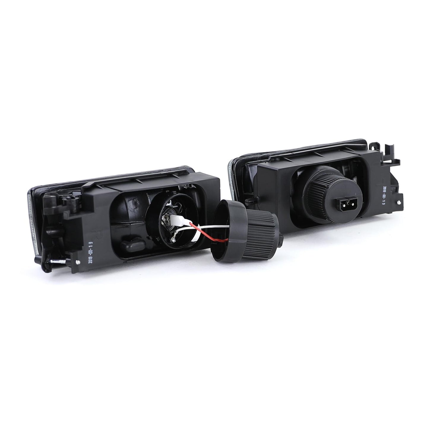 BMW E36 Smoked Fluted Glass Fog Light Set (90-99)