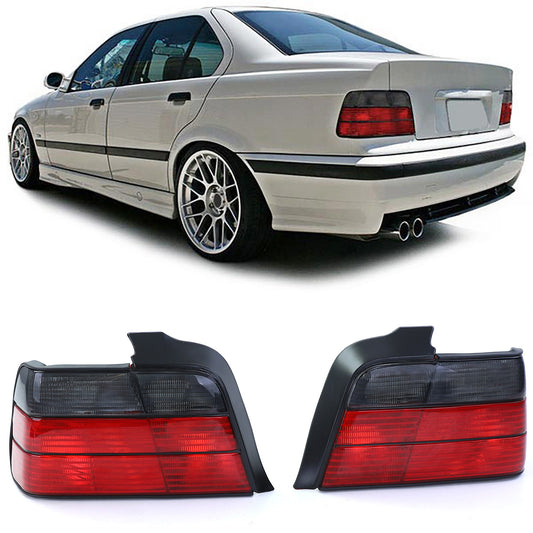 BMW E36 Smoked Red Tail Light Set (90-99)