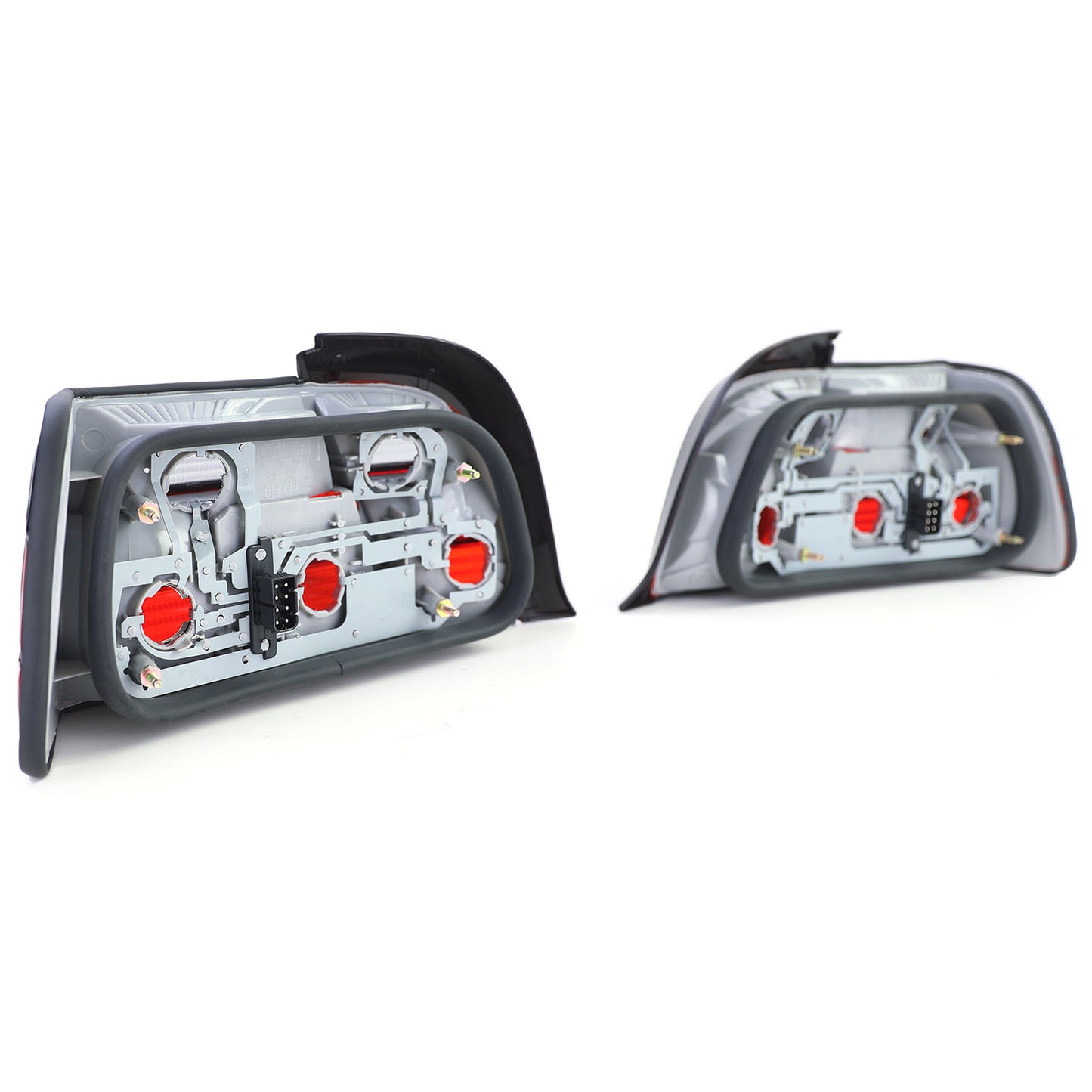 BMW E36 Smoked Red Tail Light Set Coupe + Cabrio (90-99)