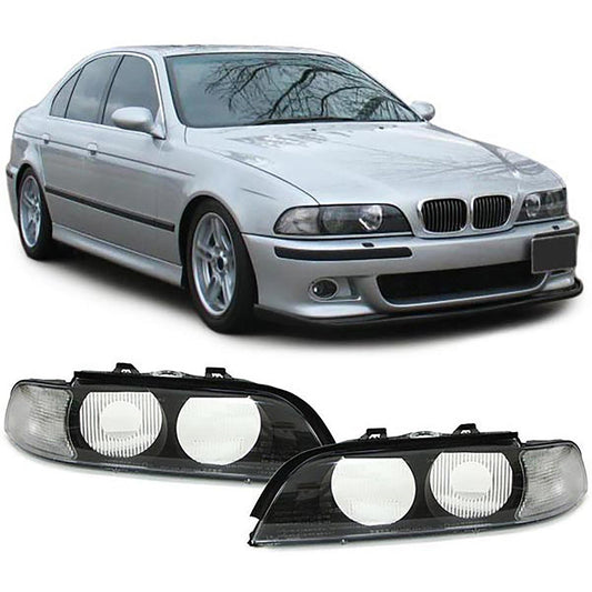 BMW E39 Xenon Headlight Replacement Lens Set (Pre-Facelift 95-00)