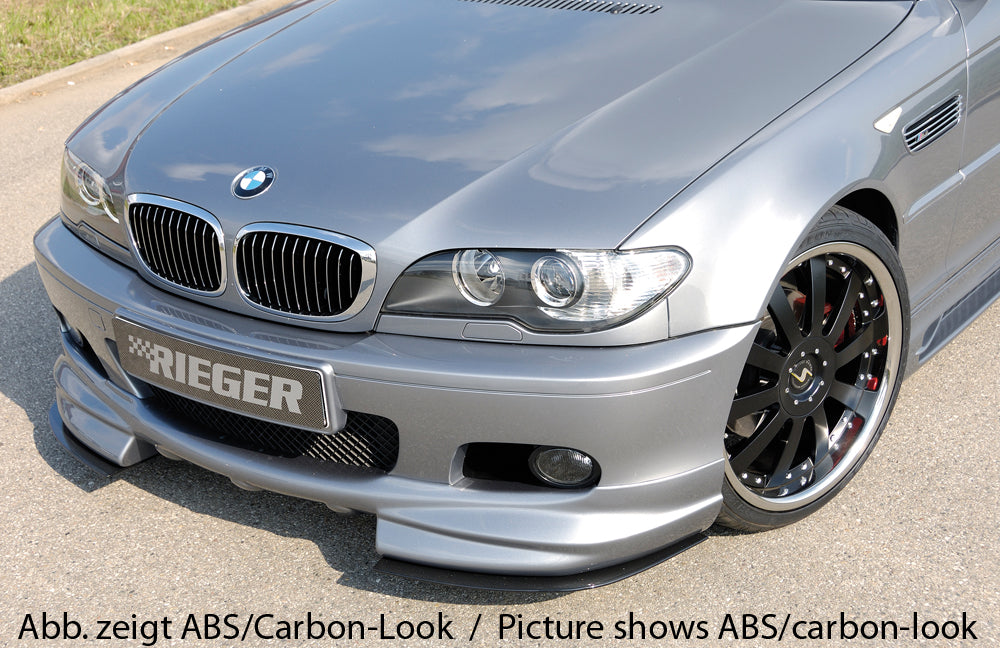 BMW E46 Front Bumper Lower Extension Spliiter Set Rieger Tuning