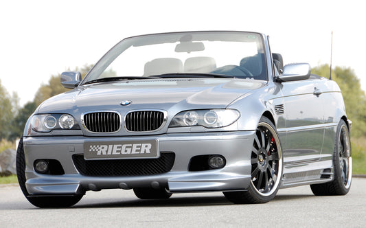 BMW E46 Front Bumper Lower Extension Spliiter Set Rieger Tuning