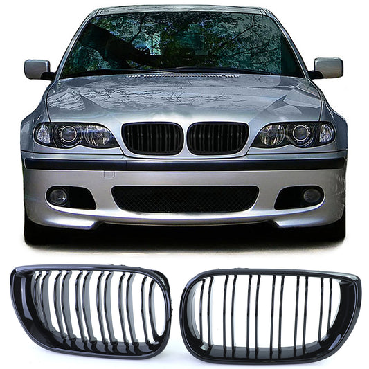 BMW E46 Front Grill Gloss Black (Facelift 01-05)