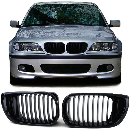 BMW E46 Front Grill Gloss Black (Facelift 01-05)