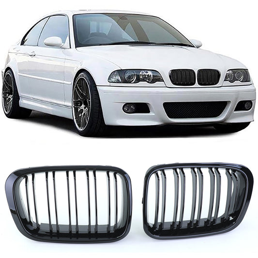 BMW E46 Front Grill Gloss Black (Pre-Facelift 98-01)