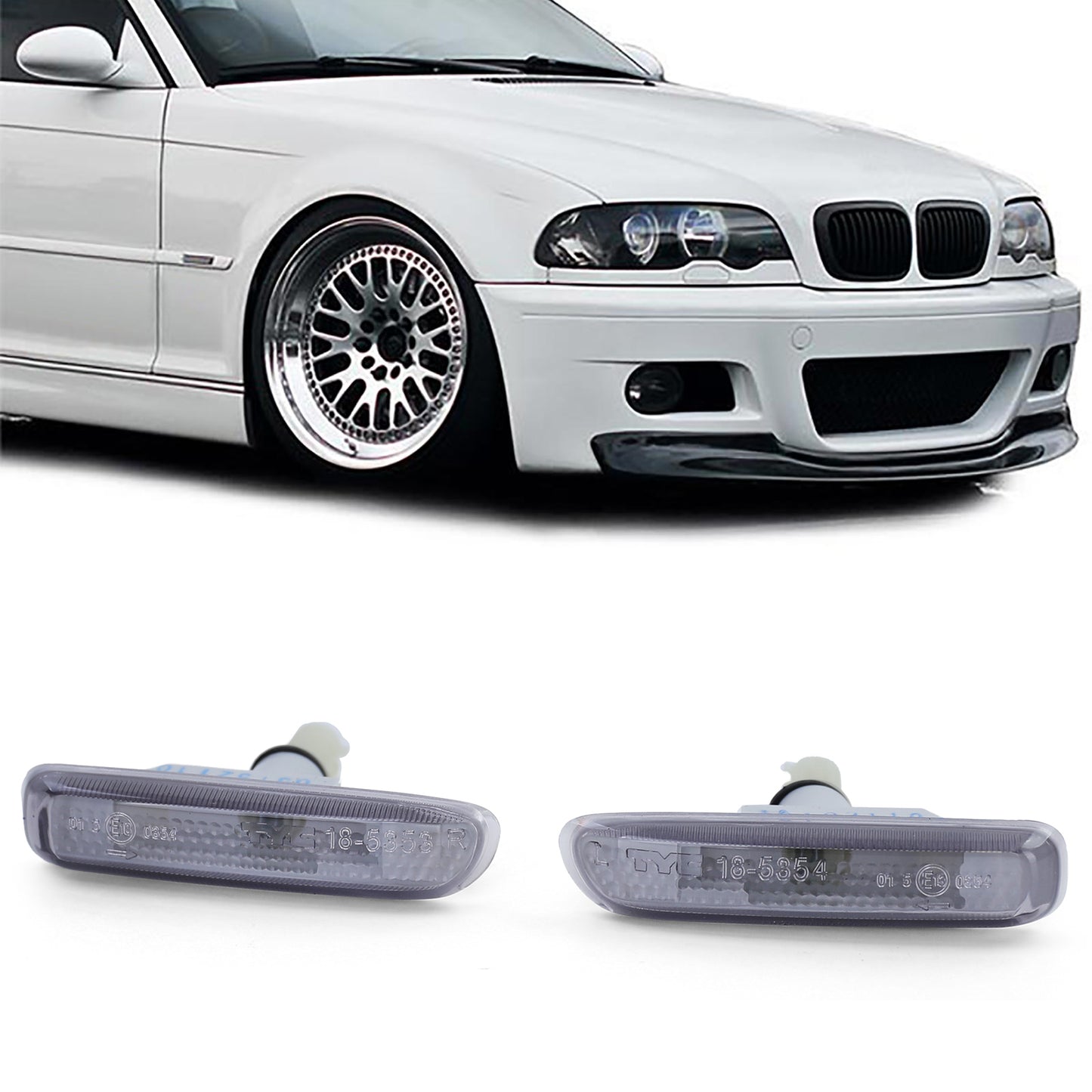 BMW E46 Lightly Smoked Blinker Set Coupe + Cabrio (99-03)