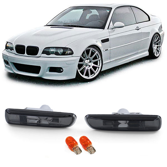 BMW E46 Clear Glass Smoked Blinker Set (98-03)