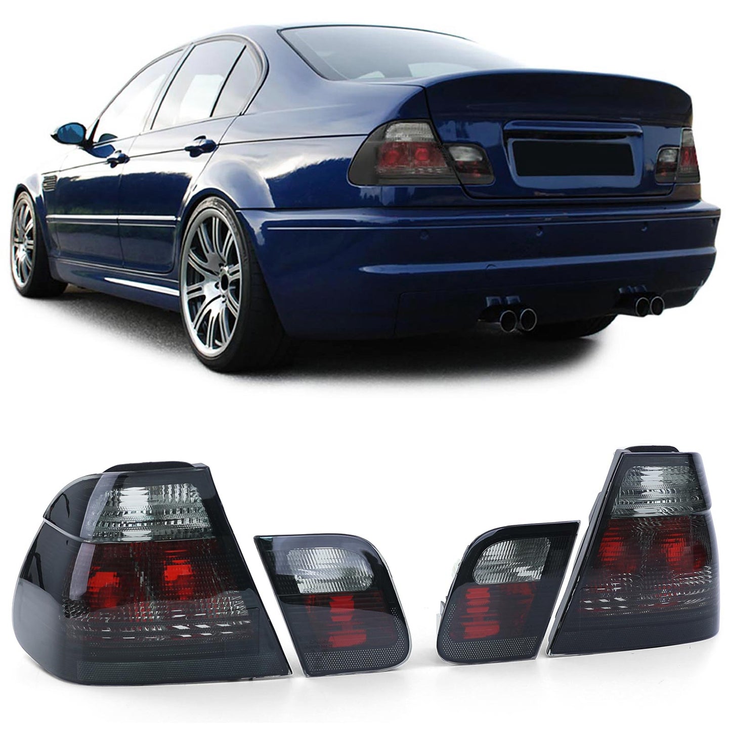 BMW E46 Smoked Tail Light Set (98-01)