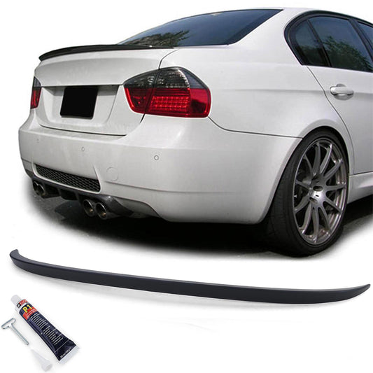 BMW E90 Rear Spoiler Matt Black (05-11)