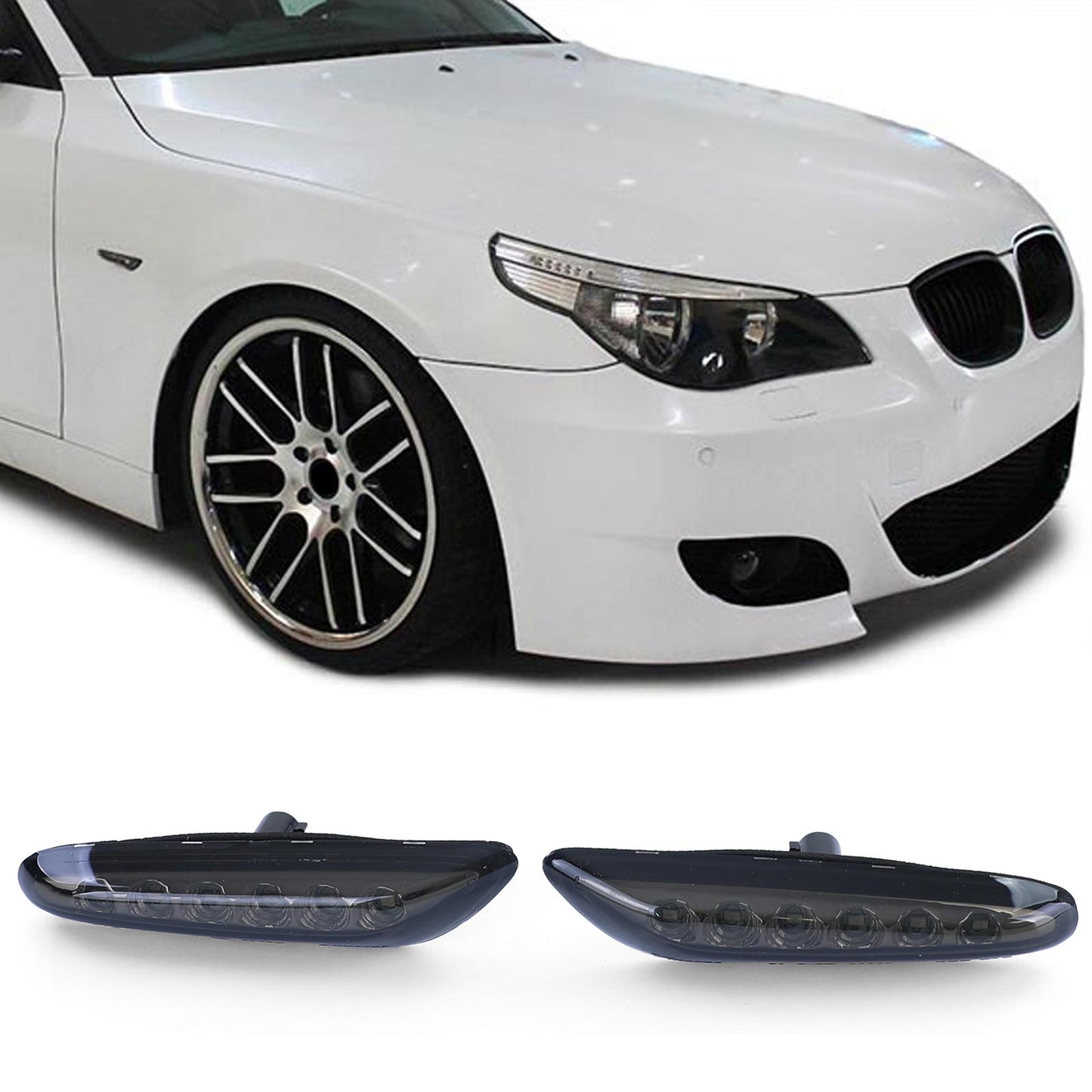 BMW E60/E61 Smoked LED Blinker Set (03-10)