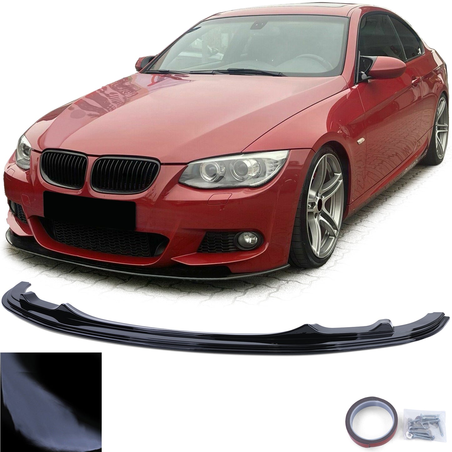 BMW E92/E93 Gloss Black Front Spoiler Lip (10-13)